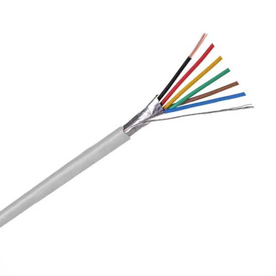 Cavo di controllo montante per allarme di sicurezza a 6 conduttori AWG 24, schermato in rame per stazione antifurto antincendio/acustica/telecomunicazioni/sicurezza