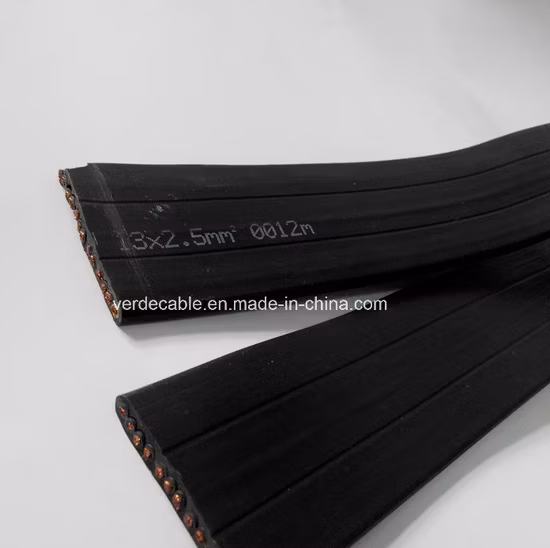 Cavo piatto resistente al freddo e all'olio per gru e sollevatori