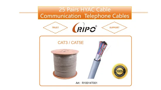 Cavi telefonici multipolari Hya Cable Communication da 25 paia di alta qualità per telecomunicazioni
