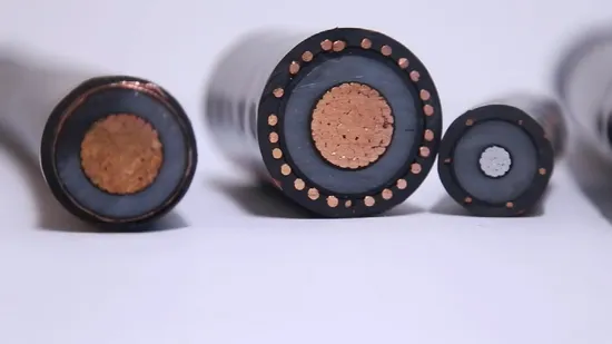 Cavo di alimentazione a media tensione con isolamento in PVC/XLPE/PE da 33 kV, rivestito in PVC, in alluminio e rame, sotto armatura